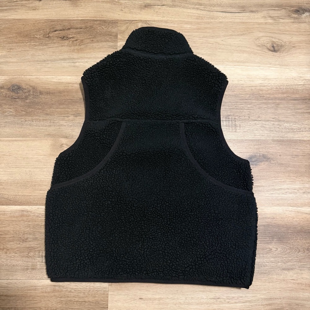 Aimé Leon Dore Unisphere Fleece Field Vest Jet Black Men's Size XS Oversized - Picture 2 of 13